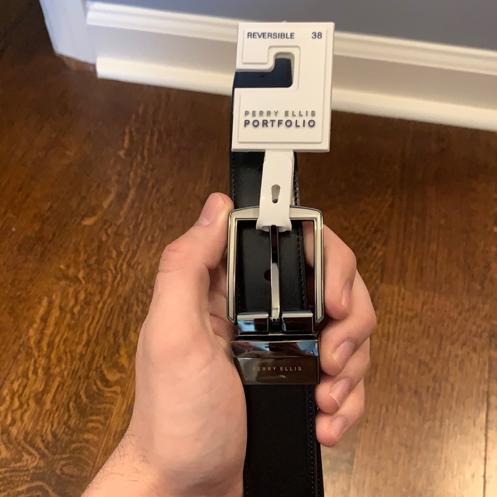 Perry Ellis - brown/black reversible belt